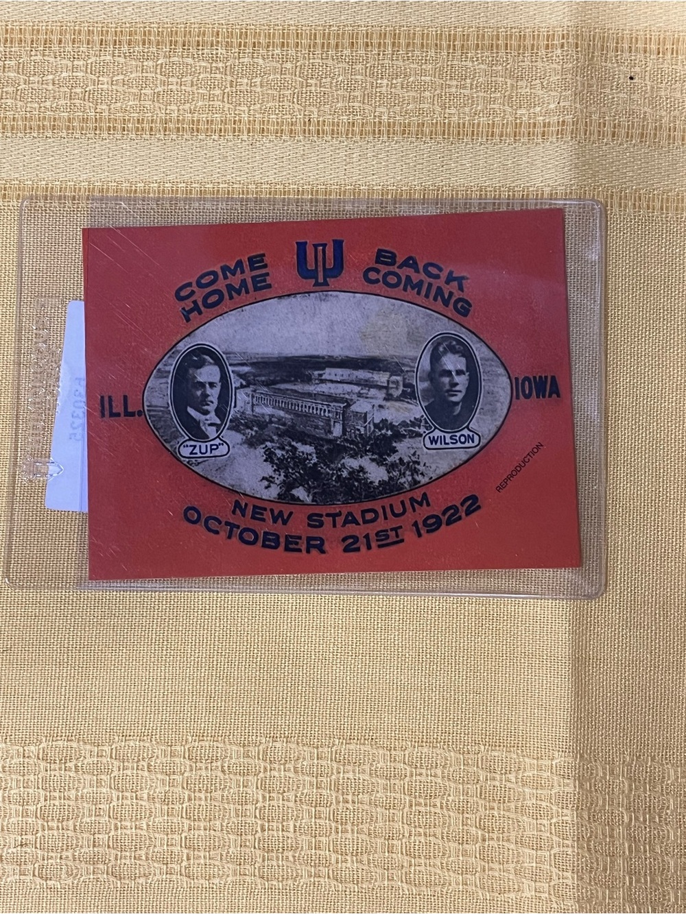 🏈 Vintage Illini Football-Reproduction- Collectible Card